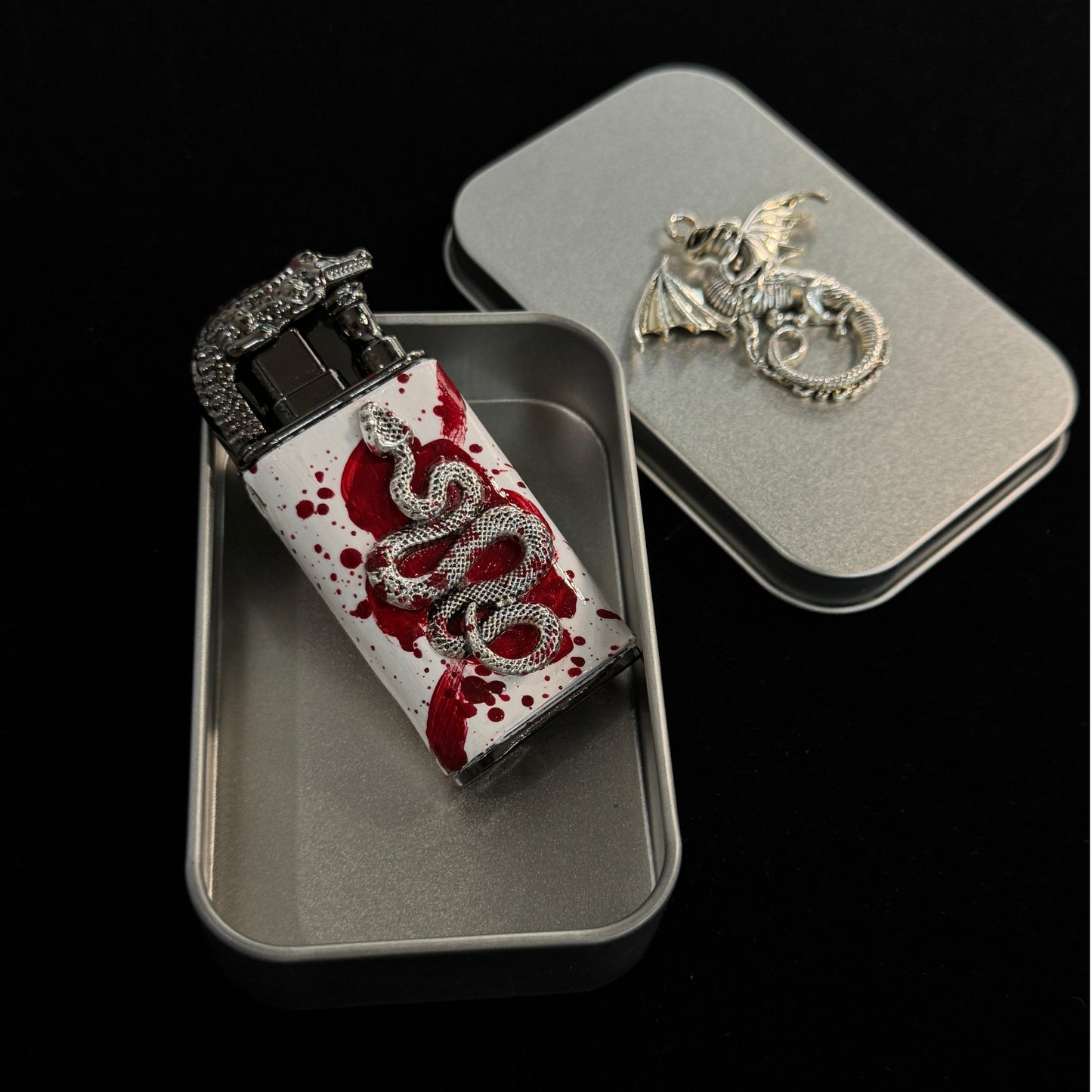 Bloodlake Serpent Custom Lighter Handmade