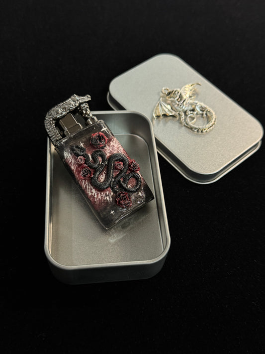 Custom Black Snake Lighter Handmade