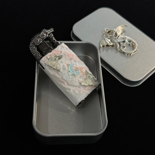 Lunar Wings Custom Lighter Handmade