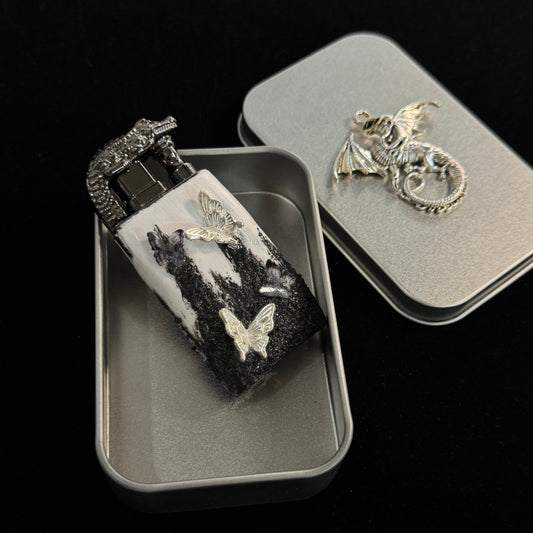 Silent Peak Custom Lighter Handmade