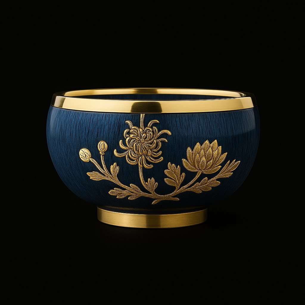 Luxury Oroid Jade Jian Zhan Tea Cup Set 5of