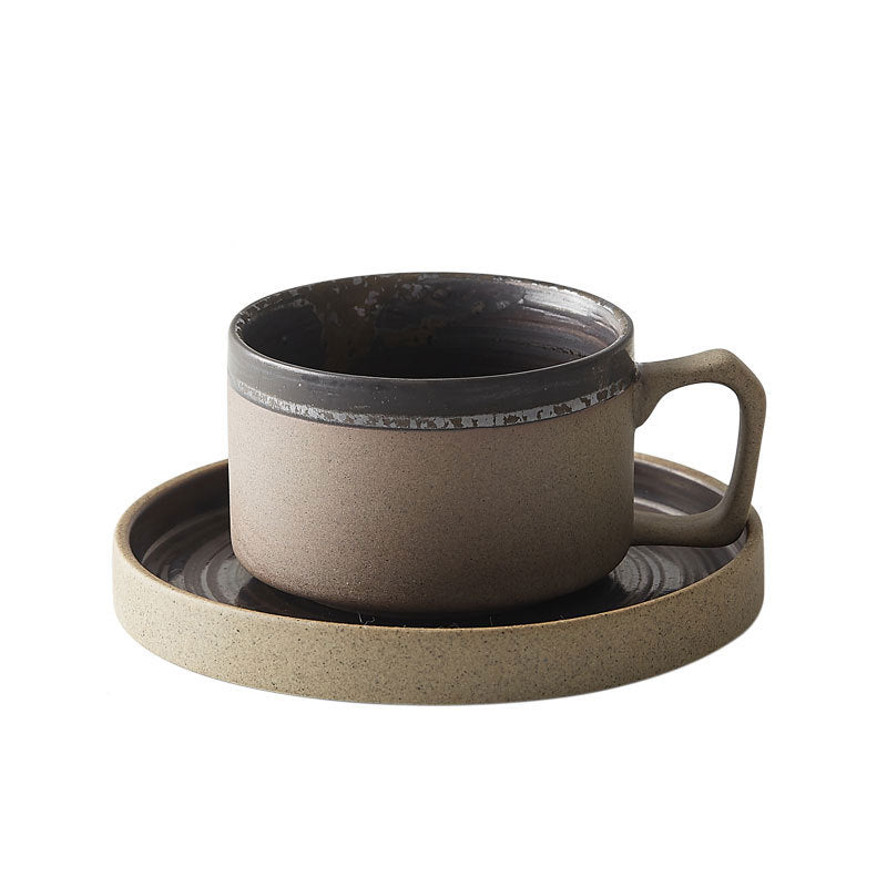 Ceramic Coffee Cup and Saucer Set