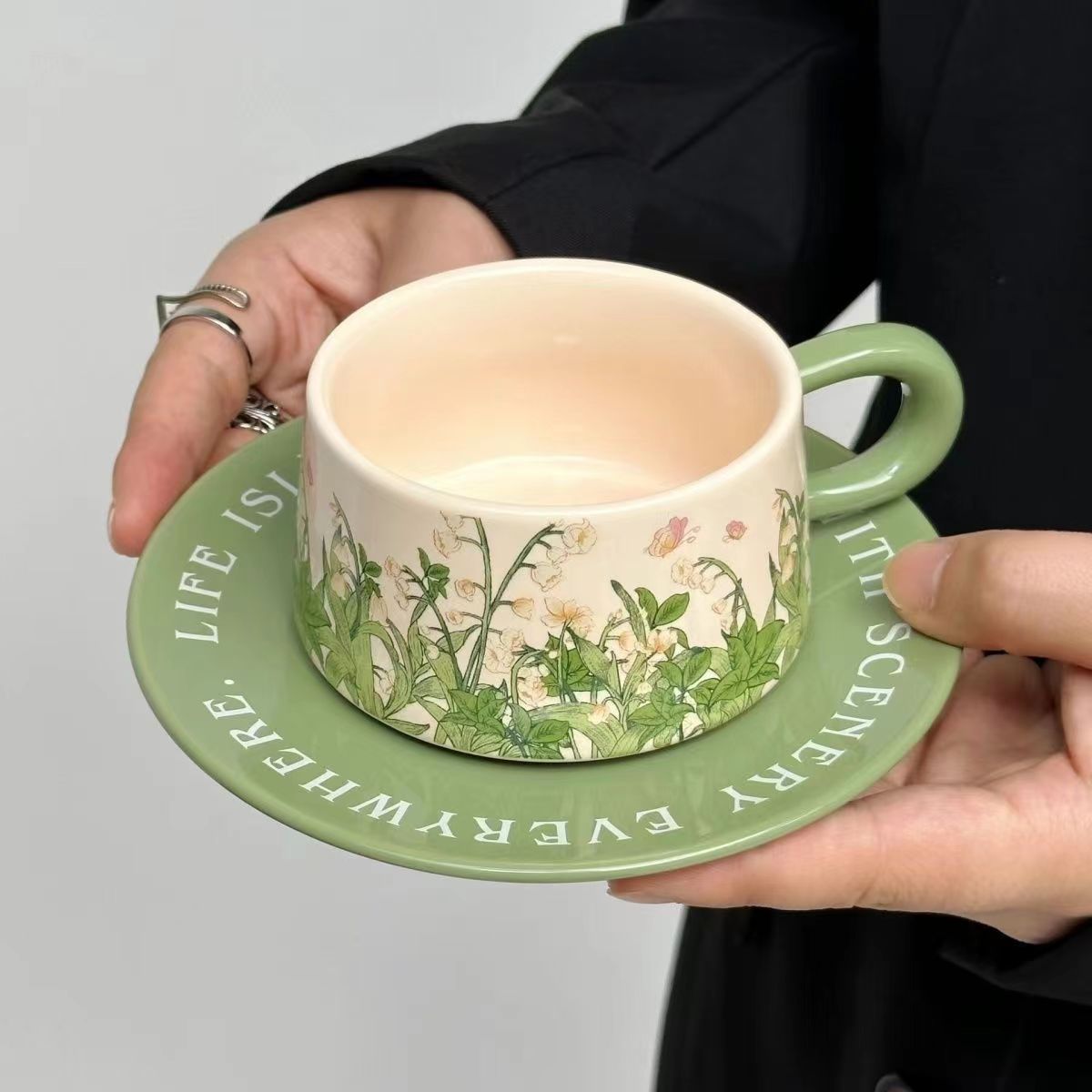 Lily of the Valley Coffee Cup Set