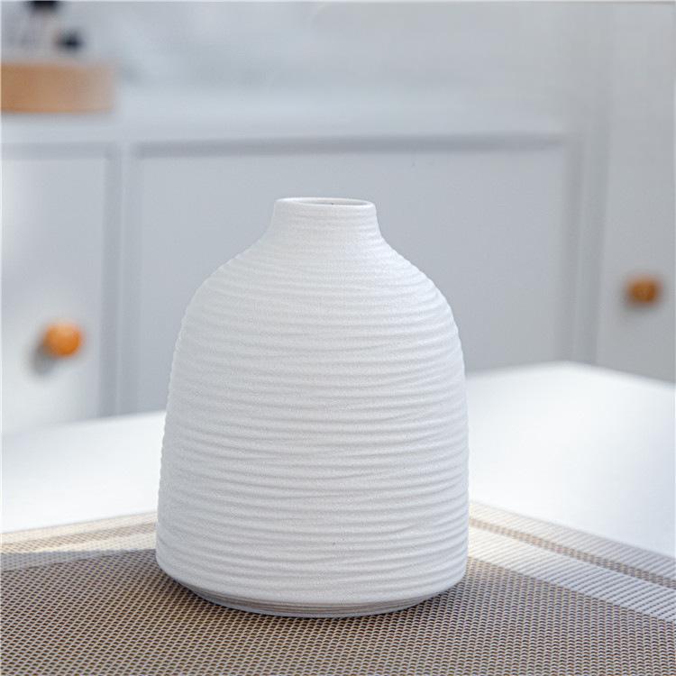 Handmade ceramic vase White