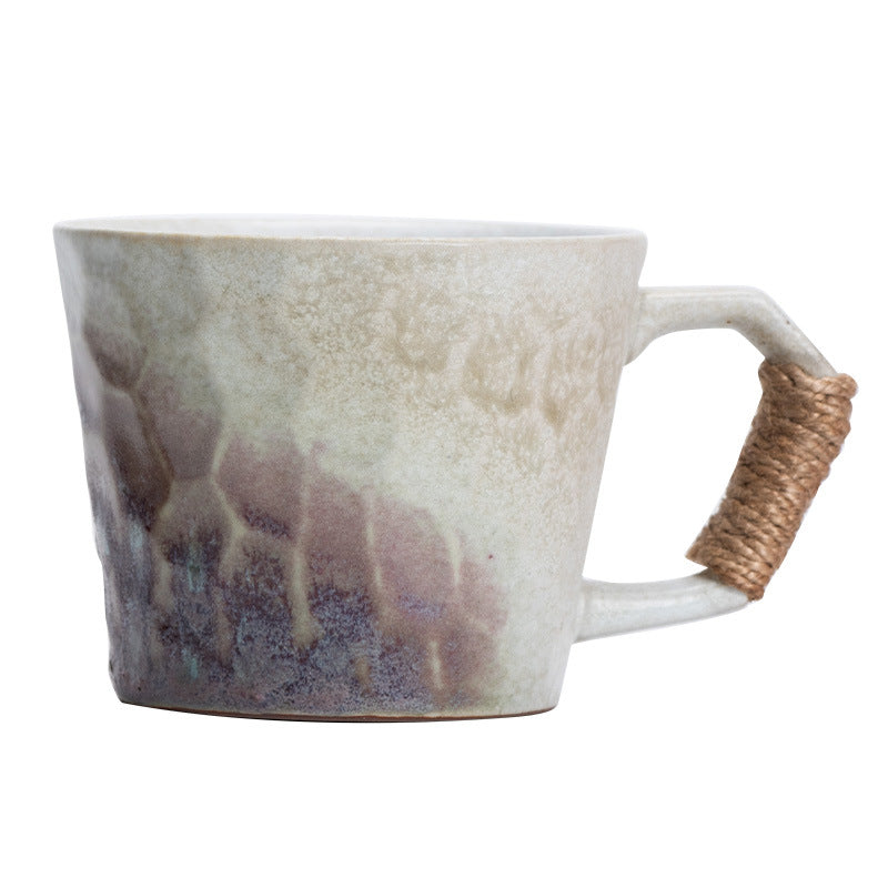 Tazza in ceramica fatta a mano viola