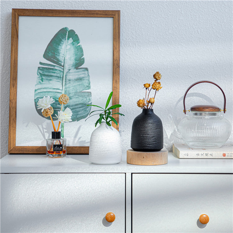 Handmade ceramic vase White