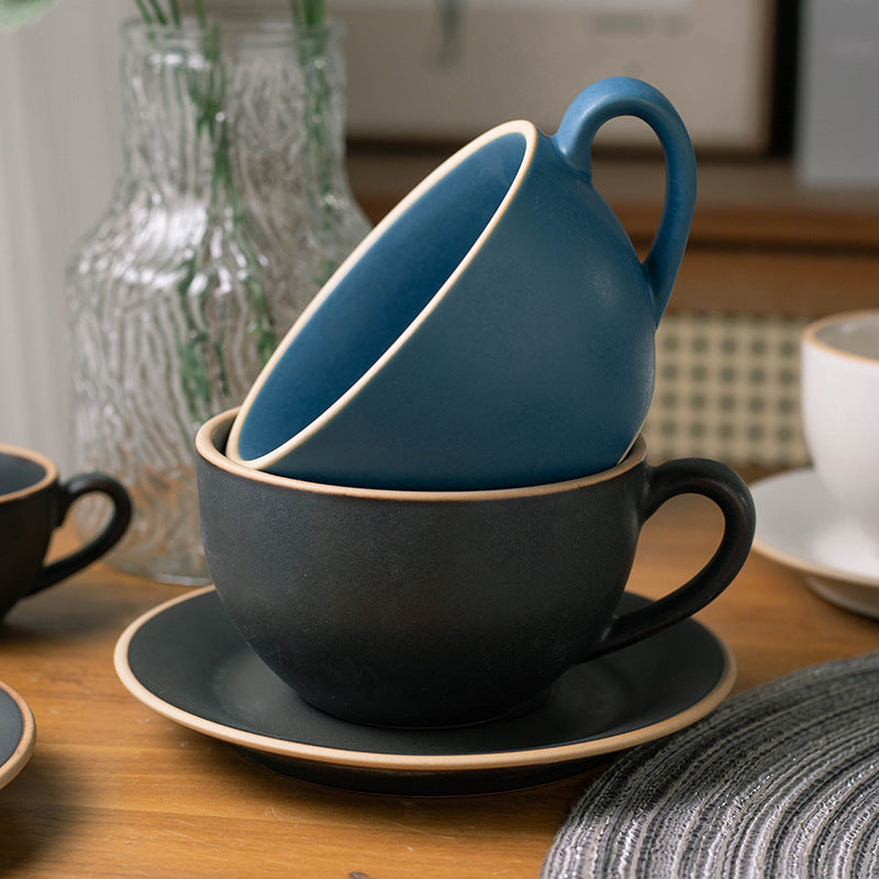 Blue color ceramic mug