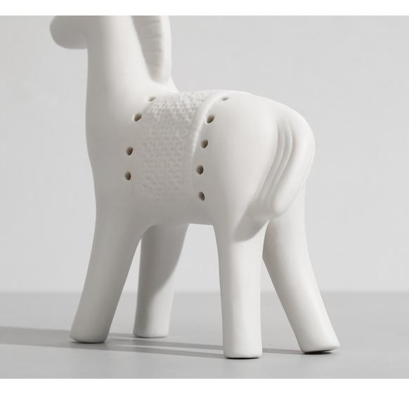 Modern Stylish Minimalist Ceramic Horse Figurine 