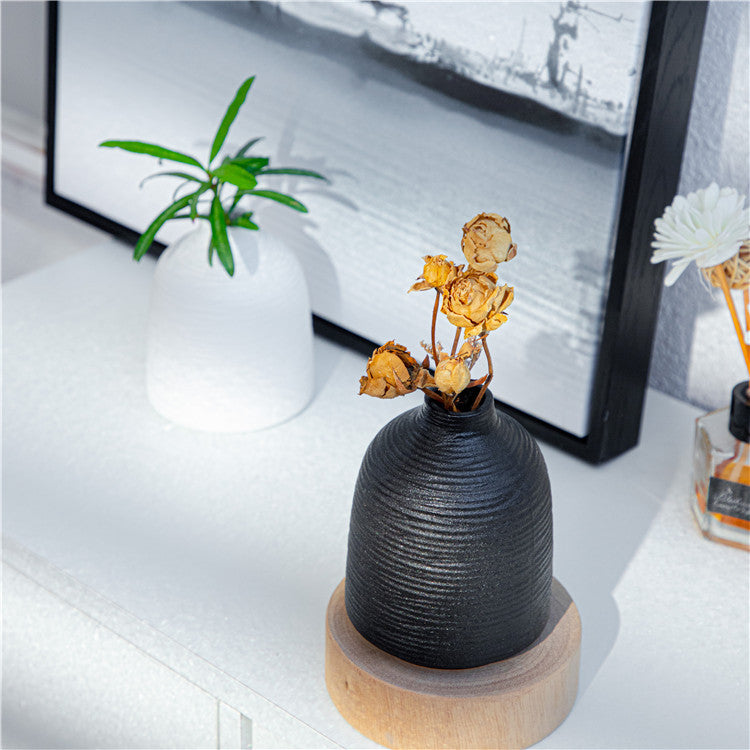 Handmade ceramic vase White