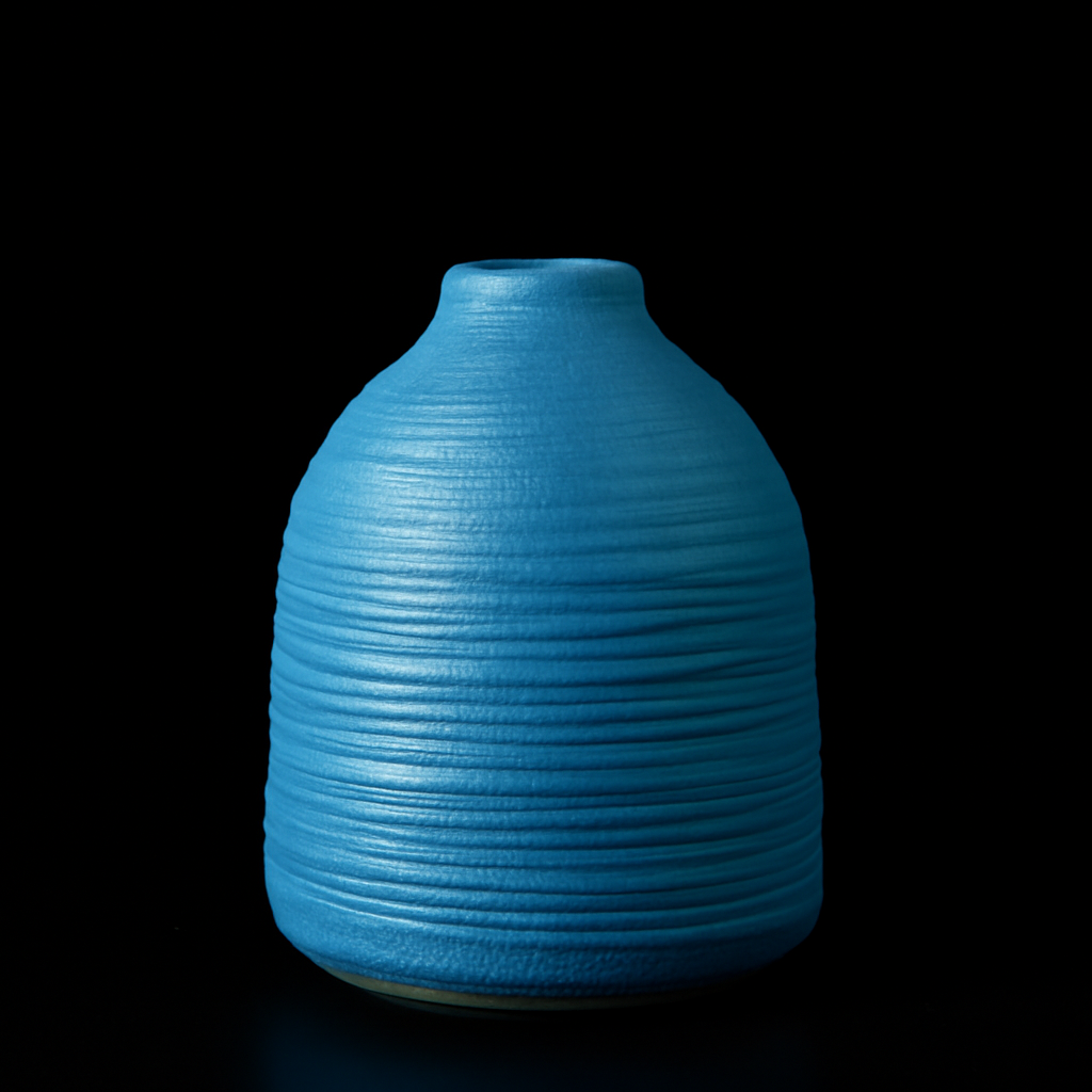 Handmade ceramic vase Blue
