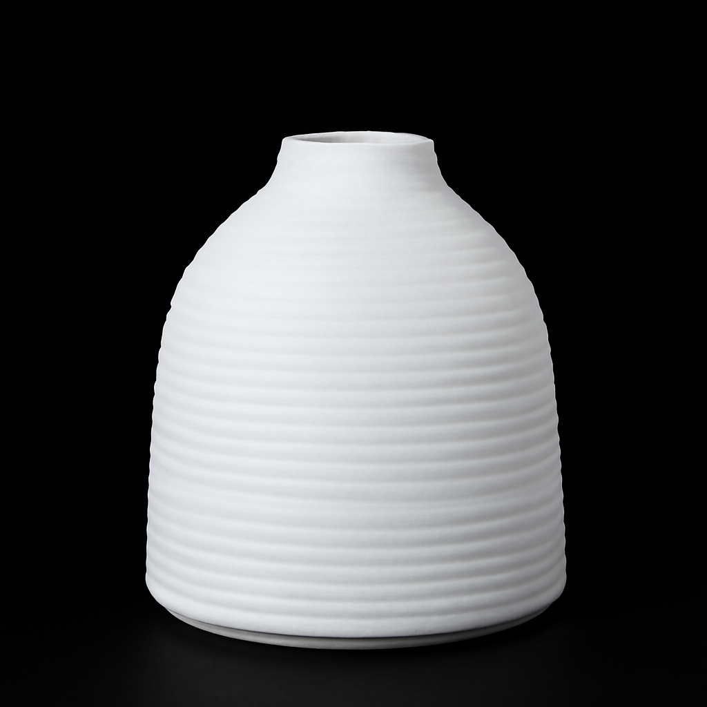 Handmade ceramic vase White
